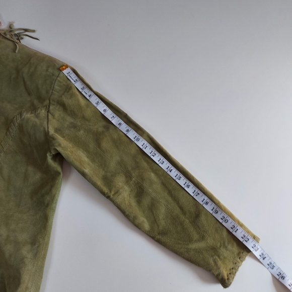 CHICO'S DESIGN Green Leather Jacket Size 3 ($198 New) - Picture 16 of 17